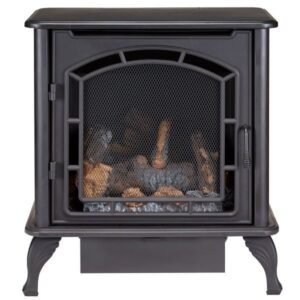 Duluth Forge Dual Fuel Ventless Gas Stove – 23,000 BTU, T-Stat Control – Model# DF25SMS