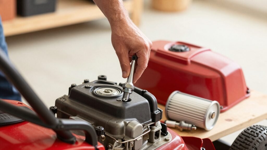 Mower Spark Plug and Air Filter Maintenance Guide