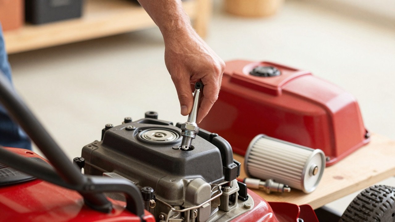 Mower Spark Plug and Air Filter Maintenance Guide